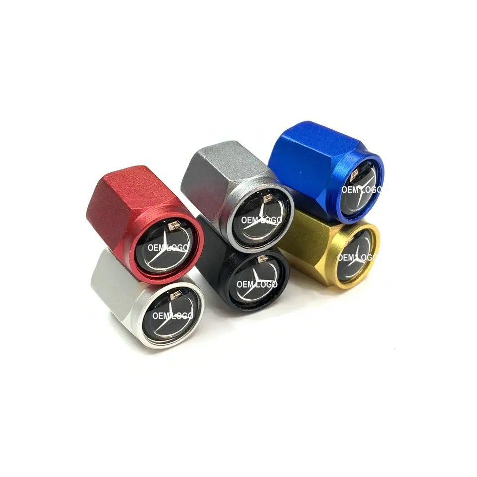 Haxagon Aluminum Air Dust Cover Tyre Screw Cap Universal Schrader Valve Cap with OEM Logo