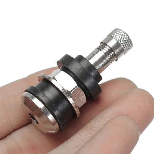 TR416 Chrome Metal Tubeless Clamp In Valve Stem