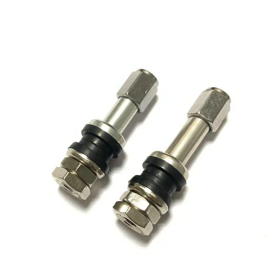 TR43E Flush Mount High Pressure Motorcycle Metal Tubeless Valve Bolt in